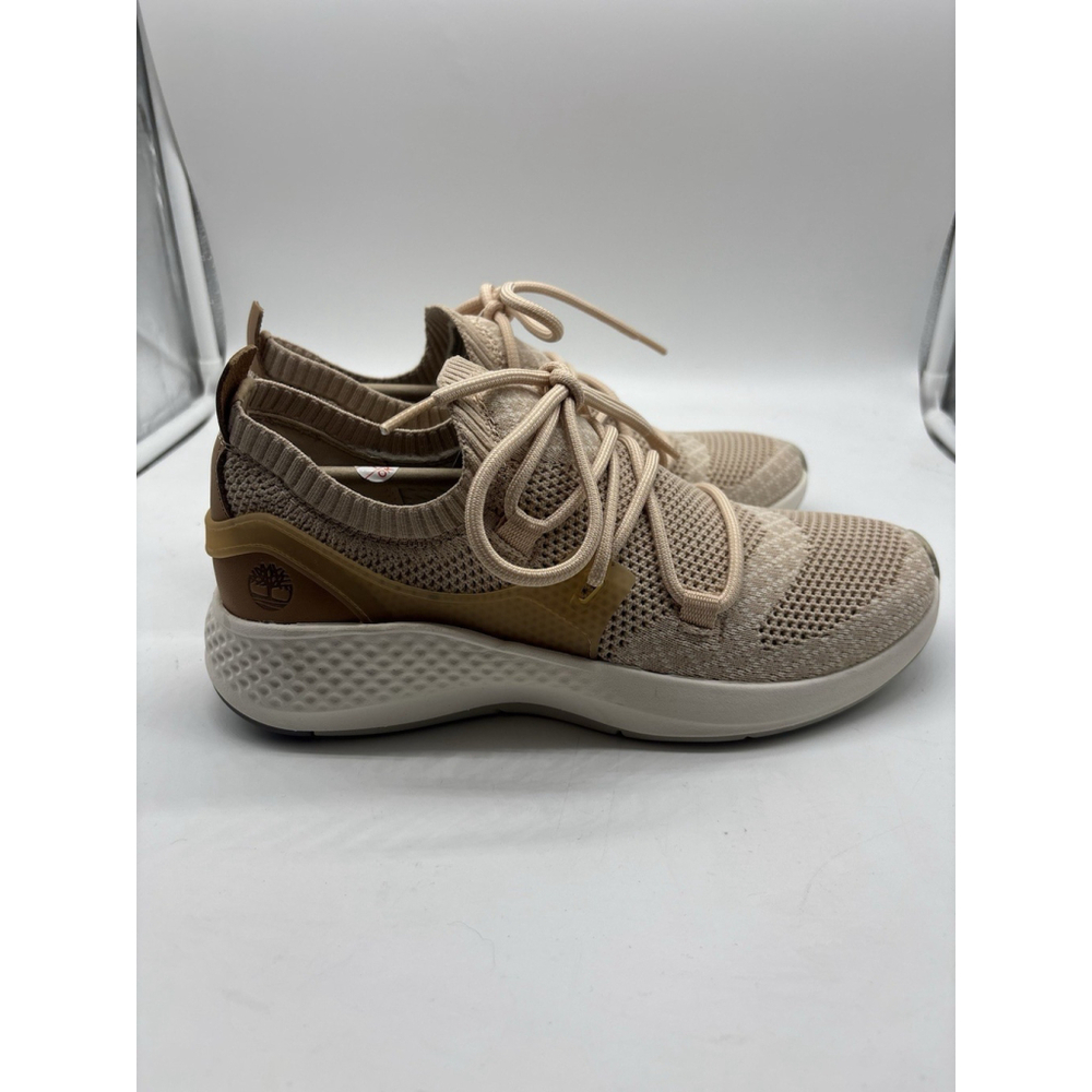 Timberland Womens‎ FlyRoam Go Knit Chukka Sneakers Beige US 9 New w Box